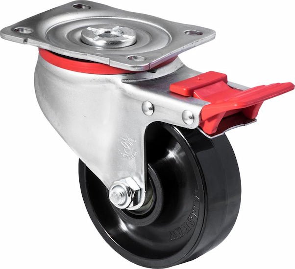 100mm Nylon Industrial Castors - 300KG Rated