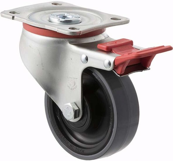 100mm Polyurethane Industrial Castors - 300KG Rated