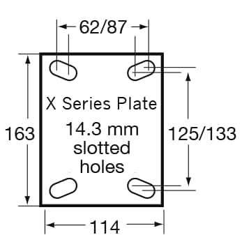 100mm Very Heavy Duty Polyurethane Cast Iron Castors - 600KG Rated