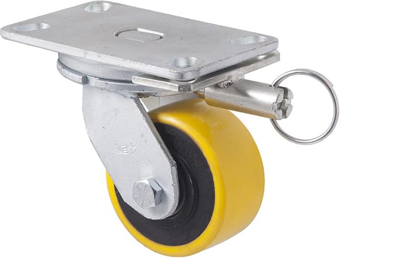 100mm Very Heavy Duty Polyurethane Cast Iron Castors - 600KG Rated