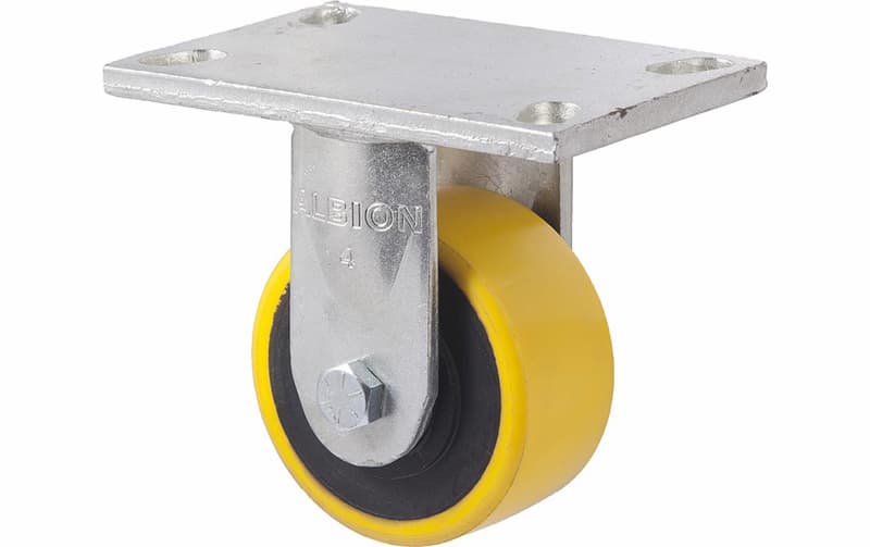 100mm Very Heavy Duty Polyurethane Cast Iron Castors - 600KG Rated