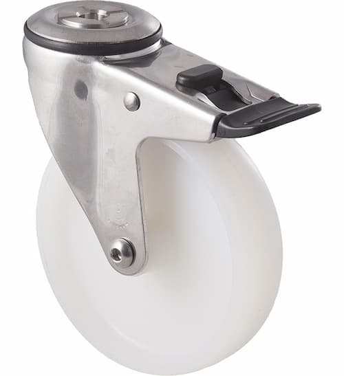 125mm Nylon Stainless Steel Castors - 150KG Rated