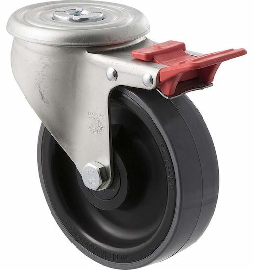 125mm Polyurethane Industrial Castors - 300KG Rated