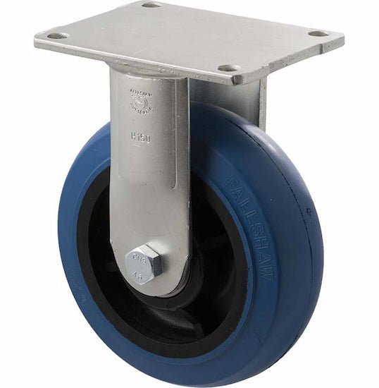 150mm Blue Rubber Castors - 400KG Rated