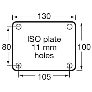 150mm Glass Reinforced Nylon High Temperature Castors