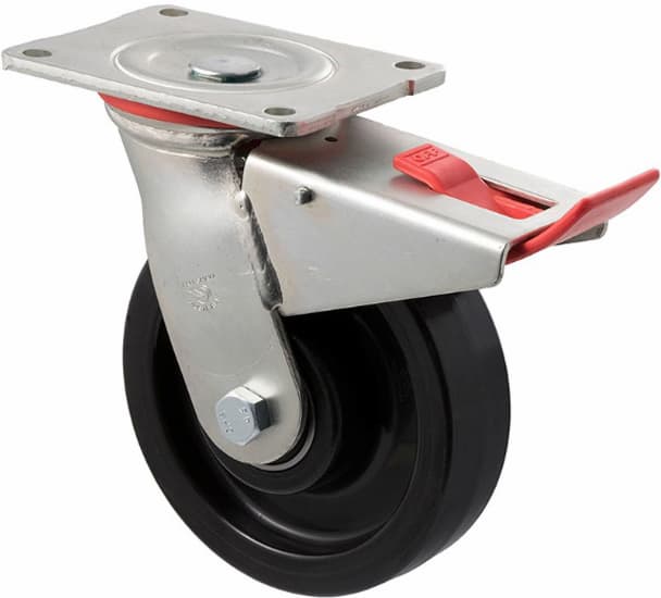 150mm Heavy Duty Industrial Nylon Castors - 600KG Rated