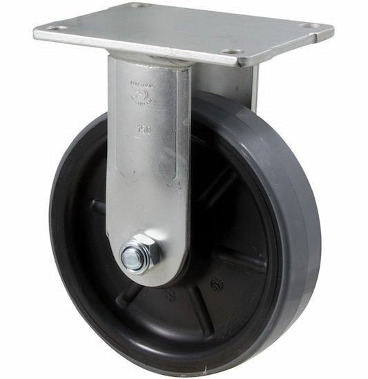 150mm Heavy Duty Industrial Polyurethane Castors - 450KG Rated