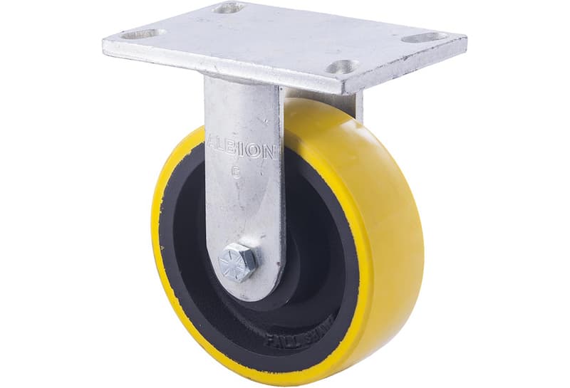 150mm Very Heavy Duty Polyurethane Cast Iron Castors - 1,000KG Rated