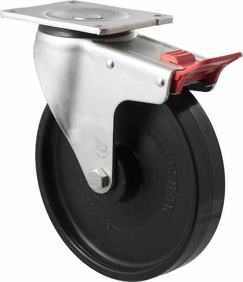 200mm Heavy Duty Industrial Nylon Castors - 500KG Rated