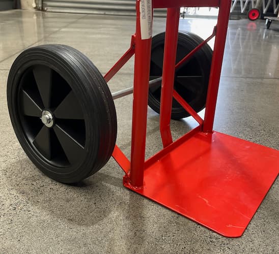 250mm Black Rubber Utility Hand Truck Wheel - PRP250