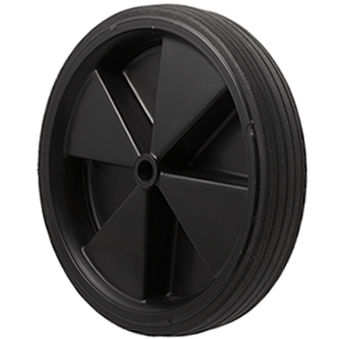 250mm Black Rubber Utility Hand Truck Wheel - PRP250